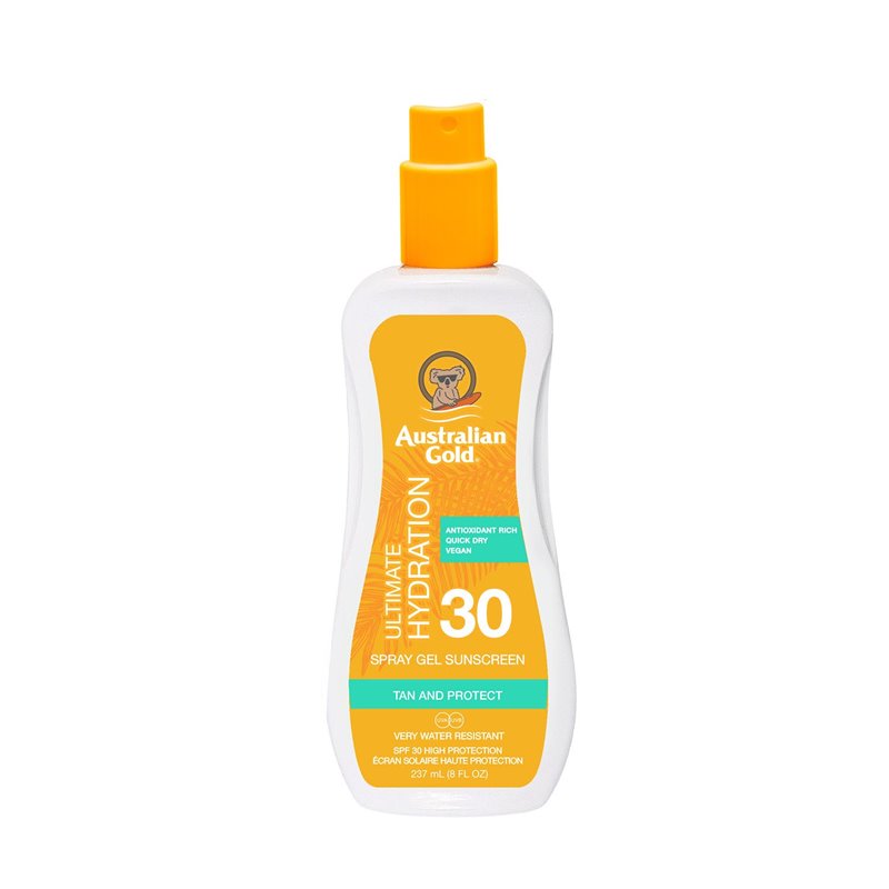 AUSTRALIAN GOLD ULTIMATE HYDRATION SPRAY GEL SPF30 237ML;UNISEX