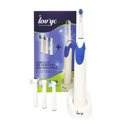 LOVYC RECARGABLE CEPILLO DE DIENTES """+4 CABEZALES""""""""" 1UNUNISEX