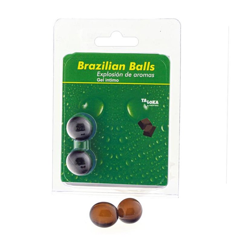 BRAZILIAN BALLS BALLS GEL INTIMO AROMA CHOCOLATE 1UNMUJER