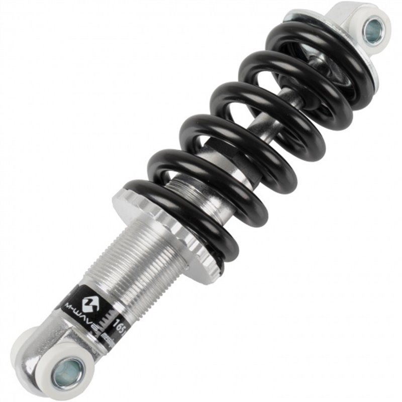 Aluminum rear suspension 165 x 24 mm silver/black