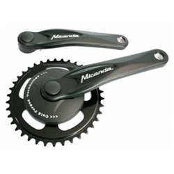 crankset Alfa 1 38T 170 mm black