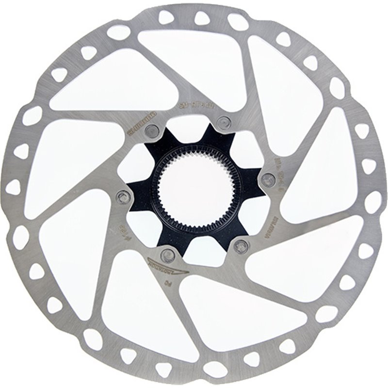 SM-RT64 Brake disc 180 mm Center-Lock stainless steel/alu Silver