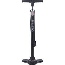 luxury bicycle pump with pressure gauge 11 Bar 73 cm black