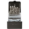 Spiral drill bit set 1-13 mm Silver 25-piece