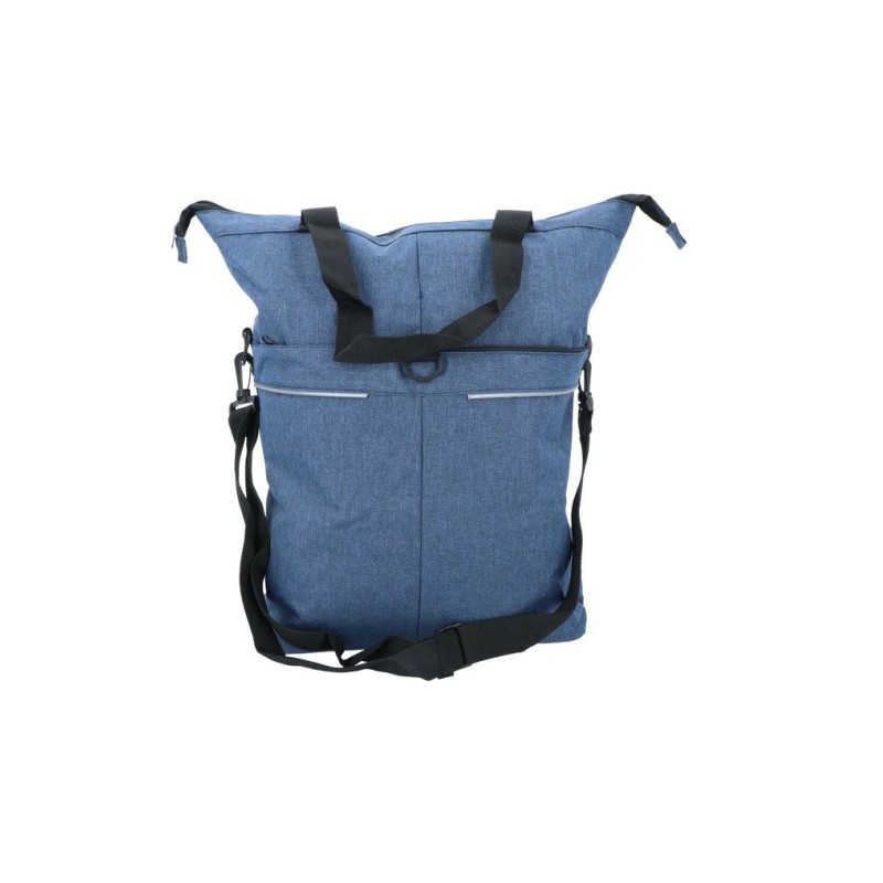 Single Bicycle Bag and Shopper 18 Liter Blue