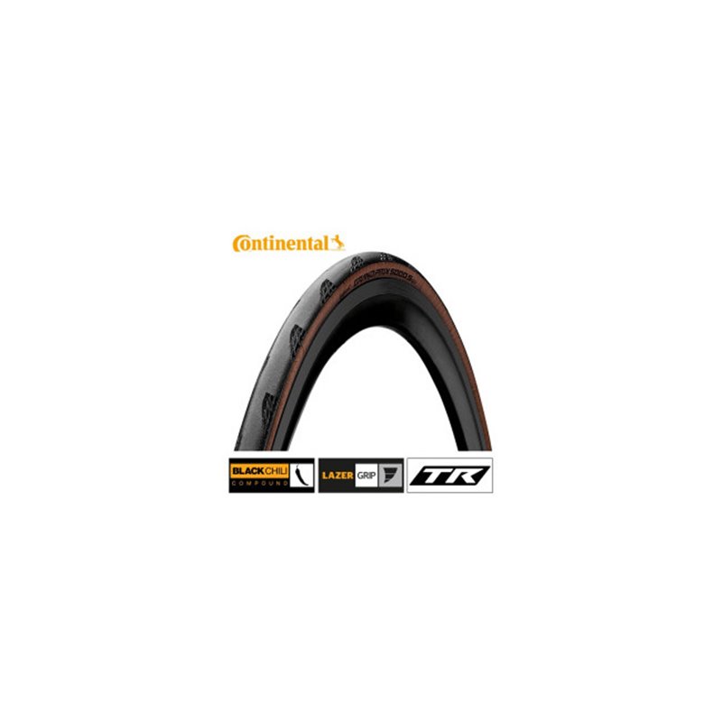 Grand Prix 5000 S TR 28-622 Folding tire Black/Brown