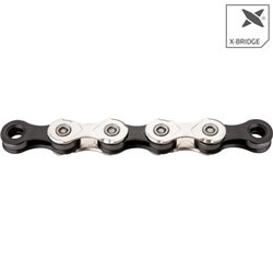 X11 Long Bicycle chain 1/2"-11/128" 118 links 11V Silver/Black