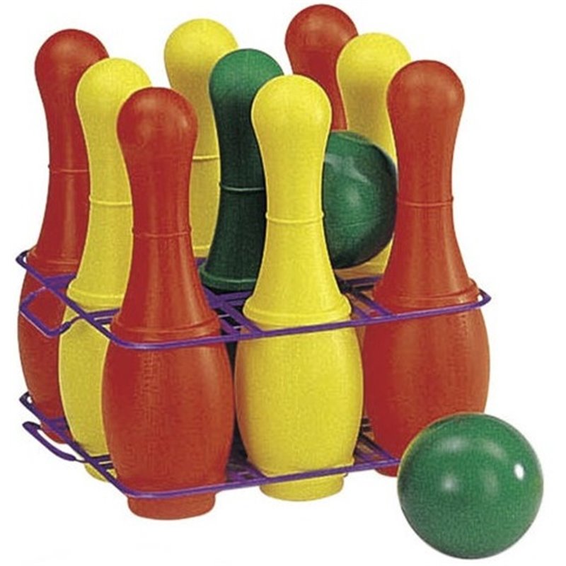 kegelset Junior 26 cm 11-teilig rot/gelb/grün