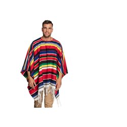 Diego Mexico Dress Up Poncho Männer Rot Einheitsgröße