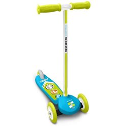 3-Rad Kinderroller Fußbremse Blau/Grün