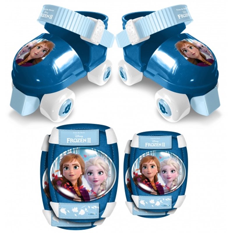 Frozen II Rollschuhe mit Schutz Mädchen Blau Größe 23-27