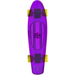 Juicy Susi Klar Lila Skateboard 57 cm mit Tasche gelb