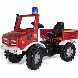 tretauto RollyUnimog Fire 118 x 81 x 54 rot