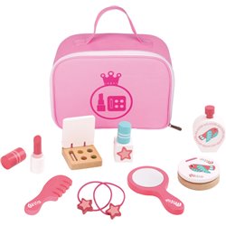 Hölzernes Schminkspielset Rosa 11-teilig