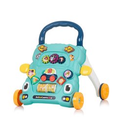 Funny Amimals Kinderwagen mit Spielzeugauto & Musik Blau