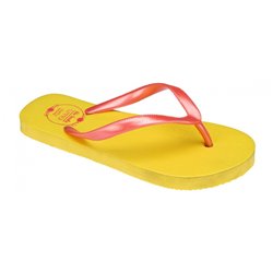 Thongs junior print yellow pink size 34