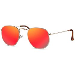 unisex sunglasses gold/red (CWI2413)