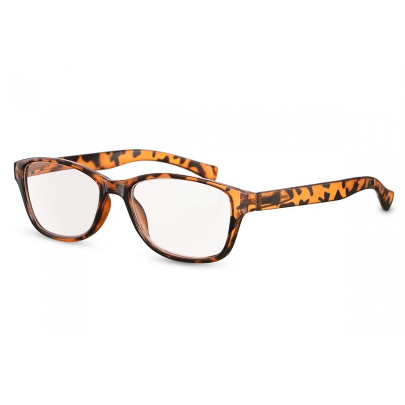 reading glasses unisex rectangular brown (CWI4000) strength +2.5