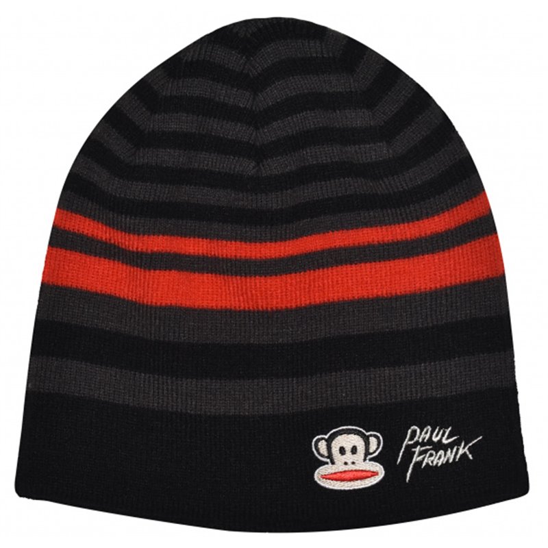 hat junior cotton black/grey/red one-size