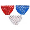 underwear junior red/blue/white 3 pieces mt 6/8 years