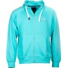 Sky sweatvest hooded unbrushed men's aqua size L