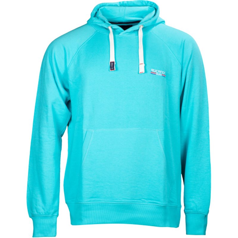 Sydney sweatshirt hood unbrushed men aqua size L