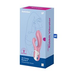 SATISFYER AIR PUMP BUNNY 2 INFLATABLE RABBIT VIBRADOR 1UN;MUJER