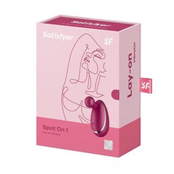 SATISFYER SPOT-ON 1 LAY-ON VIBRADOR CEREZA 1UNMUJER