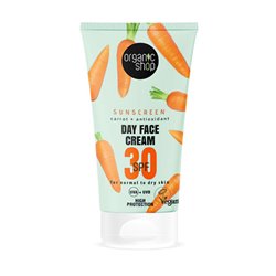 ORGANIC SHOP CARROT CREMA FACIAL DE DIA SPF30 50ML;UNISEX