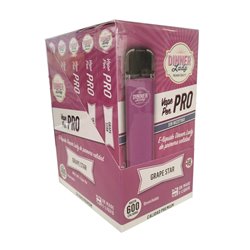 DINNER LADY PRO VAPEADOR GRAPE STAR SIN NICOTINA PACK 10UNUNISEX