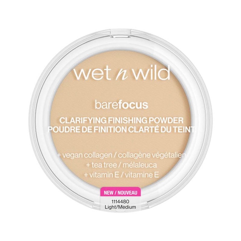 WETN WILD BAREFOCUS CLARIFYING FINISH POWDER MEDIUM 1UNMUJER