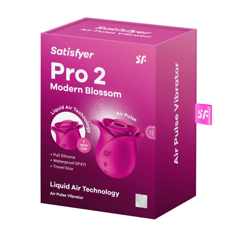 SATISFYER PRO2 AIR PULSE VIBRADOR ROSA MODERNA 1UN;MUJER