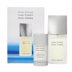 ISSEY MIYAKE L'EAU D'ISSEY EAU DE TOILETTE POUR HOMME 75ML VAPORIZADOR + DESODORANTE STICK SIN ALCOHOL 75GRHOMBRE