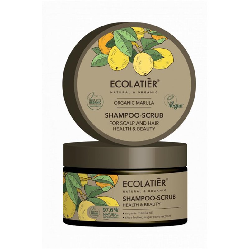 ECOLATIER ORGANIC MARULA CHAMPU EXFOLIANTE 1UN;MUJER