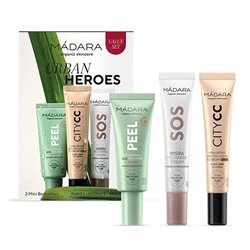 MADARA URBAN HEROES PURIFY CREAM PACK 1UN + HYDRATE 1U + BEAUTY PACK;MUJER