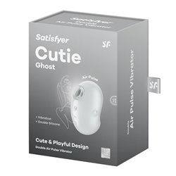 SATISFYER CUTIE HEART ESTIMULADOR Y VIBRADOR DE AIRE AZUL 1UN;MUJER