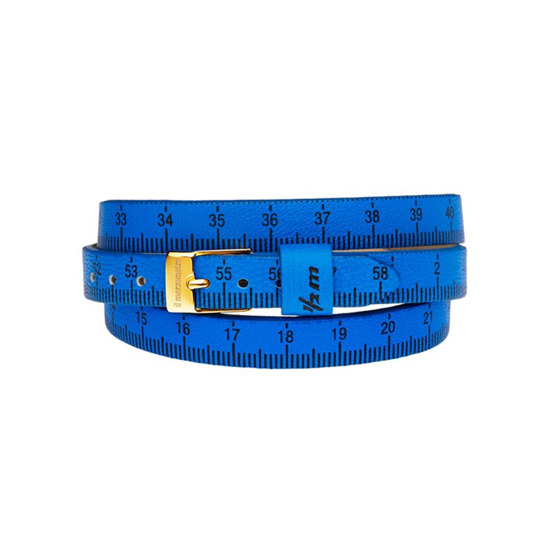 Il MEZZOMETRO Mod. FLUO - Bracciale in pelle/leather bracelet