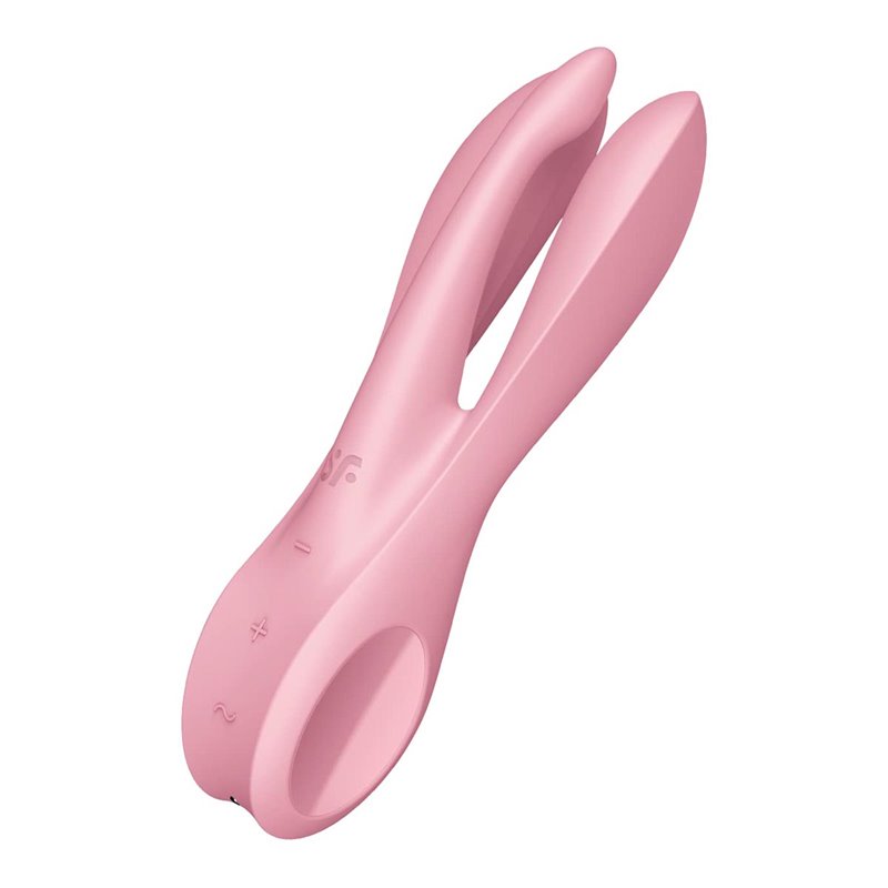 SATISFYER THREESOME 1 LAY-ON VIBRADOR ROSA TESTER 1UN;MUJER