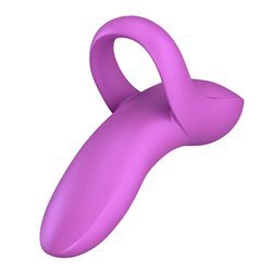 SATISFYER BOLD LOVER HYBRID FINGER VIBRADOR ROSA TESTER 1UN;MUJER