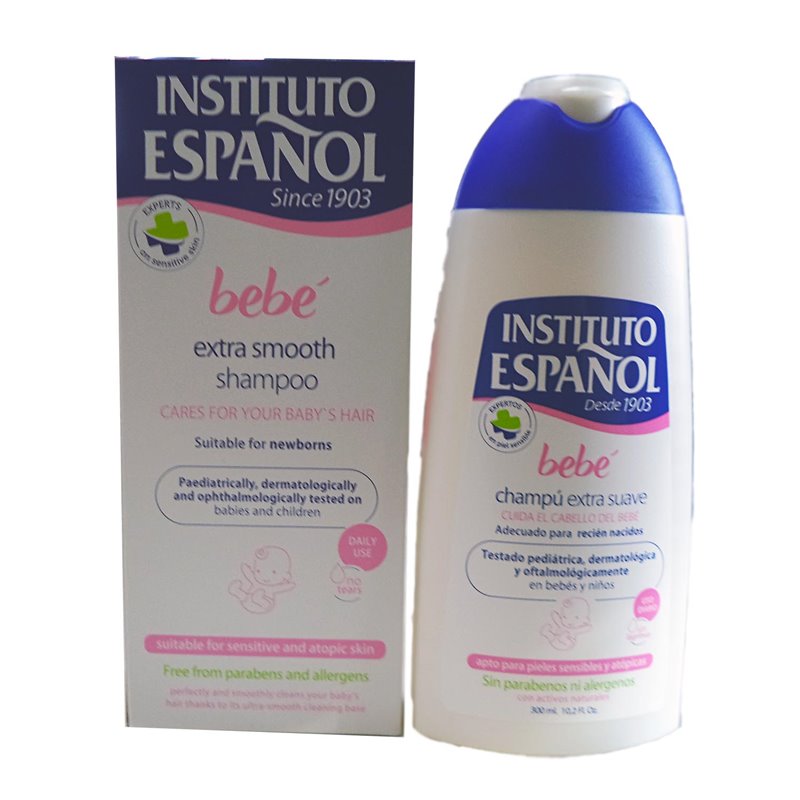 INSTITUTO ESPAÑOL BEBE CHAMPU SUAVE RECIEN NAVIDO PIEL SENSIBLE SIN ALERGENOS 300ML;MUJER