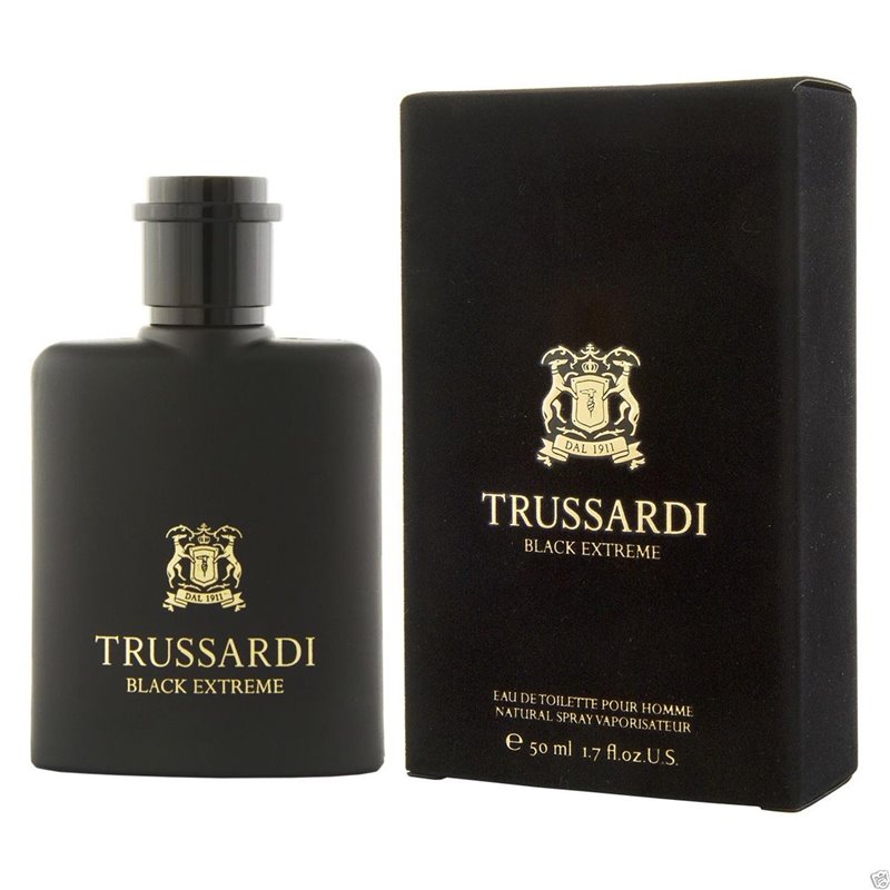 TRUSSARDI BLACK EXTREME EAU DE TOILETTE 50ML;HOMBRE