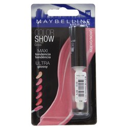 MAYBELLINE COLOR SHOW GLOSS LIPSTICK 150 CRYSTAL CLEAR;MUJER