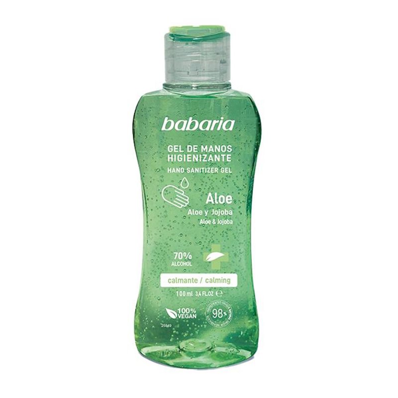 BABARIA ALOE GEL DE MANOS HIGIENIZANTE 70% ALCOHOL 100ML;UNISEX