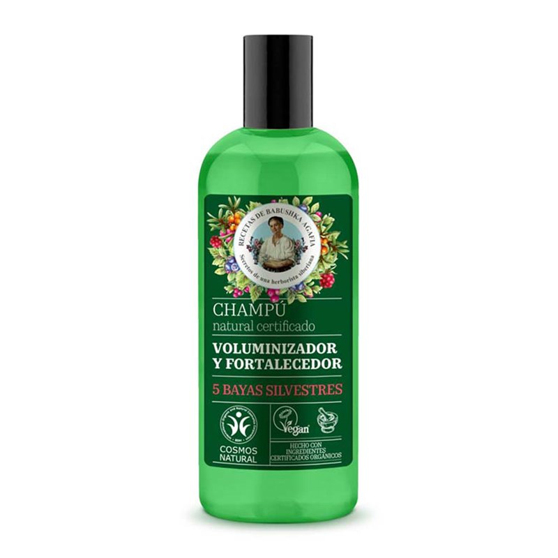 GREEN AGAFIA 5 BAYAS SILVESTRES CHAMPU VOLUMINIZADOR NATURAL 260ML;MUJER