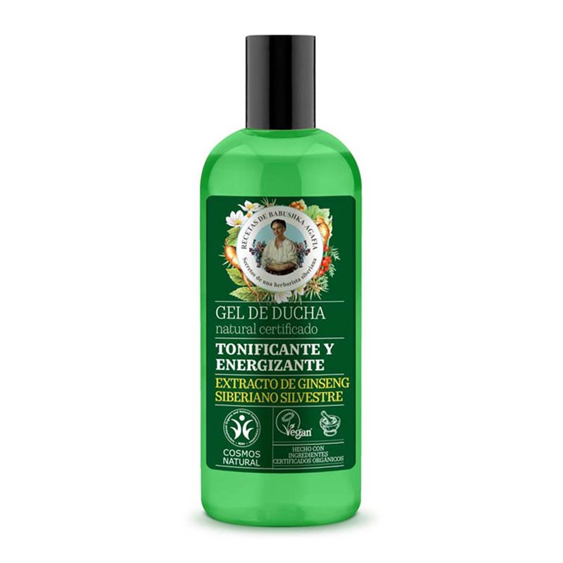 GREEN AGAFIA GINSENG SIBERIANO GEL DE BAÑO TONIFICANTE NATURAL 260ML;MUJER