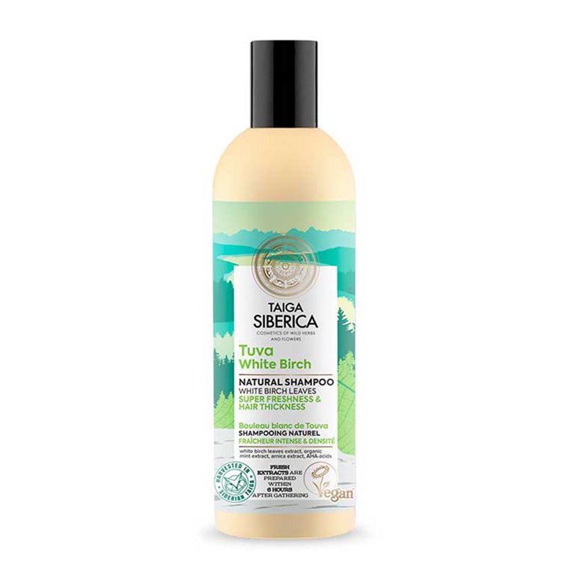 TAIGA SIBERICA TUVA WHITE BIRCH NATURAL SHAMPOO 270ML;MUJER