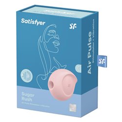 SATISFYER SUGAR RUSH ESTIMULADOR Y VIBRADOR DE AIRE ROSA 1UNMUJER