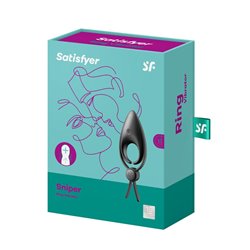 SATISFYER SNIPPER RING VIBRADOR NEGRO NEGRO 1UN;UNISEX