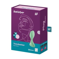 SATISFYER TRENDSETTER PLUG VIBRATOR VERDE CON APP 1UNMUJER