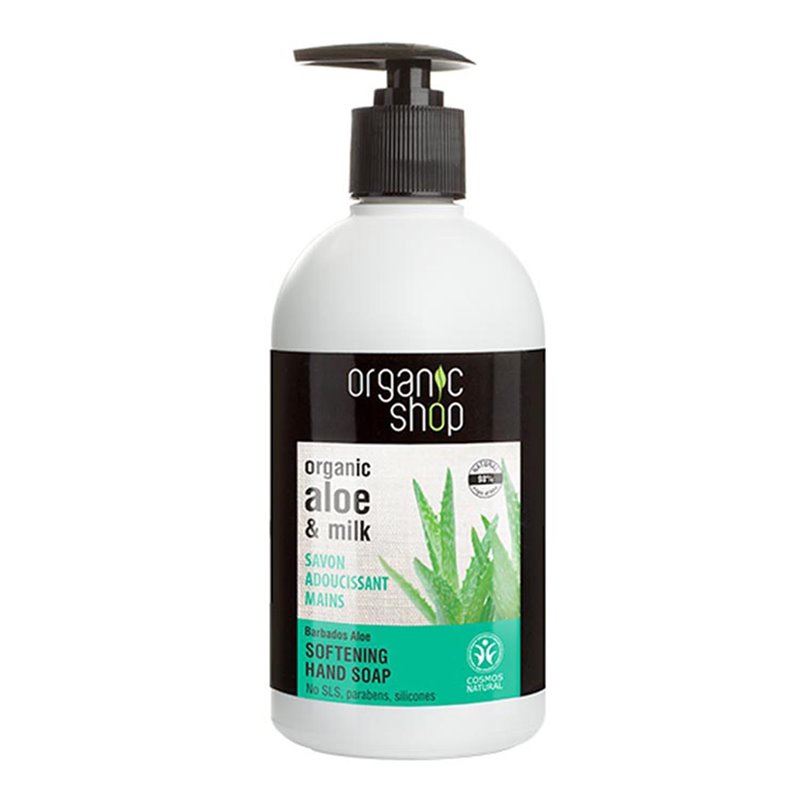 ORGANIC SHOP ALOE MILK JABON DE MANOS JABON DE MANOS SOFTENING 200ML;MUJER